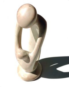 Vintage marble "Parent & child" mini-object