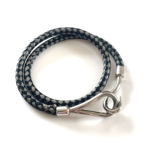 HERMES / Leather Short Bracelet "Jumbo"