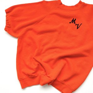 80's VINTAGE Half Sleeve Sweatshirts "MV"
