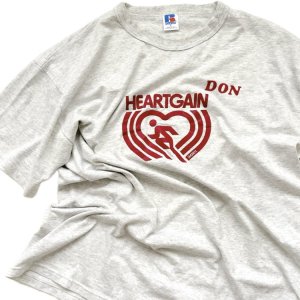 80's Vintage tee"heartgain" DON