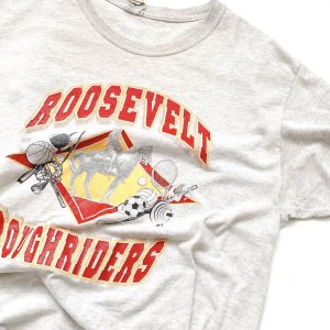 90~00's Vintage T-shirt "ROOSEVELT ROUGHRIDERS"