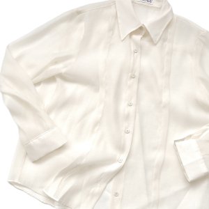 Organza pleated shirt