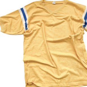80's Vintage V-neck Football T-shirt