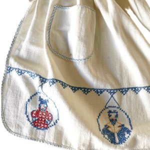 Vintage embroidery apron