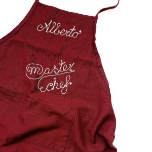 Vintage embroidery apron "Allerto"