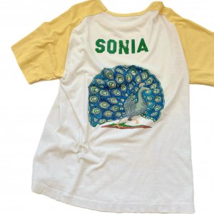 70's VINTAGE Raglan sleeve T-shirt "SONIA"