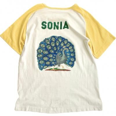 70's VINTAGE Raglan sleeve T-shirt "SONIA"