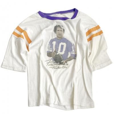 70's Vintage Numbering Tee "Fran Tarkenton"
