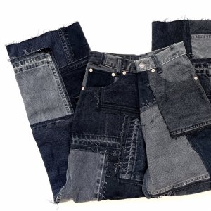 "Levi's" Patchwork Remake Denim Pants / Black