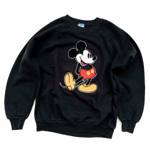 90's VINTAGE Raglan sleeves Sweatshirts "Mickey Mouse"