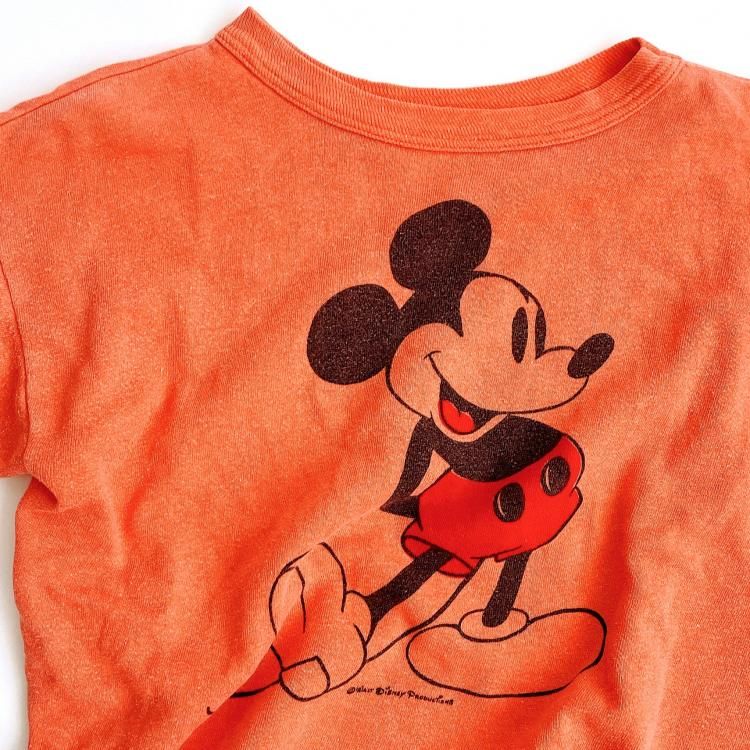 vintage mickey 半袖スウェット 水色 希少