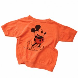 60~70's VINTAGE Short sleeve sweatshirts "Mickey Mouse"