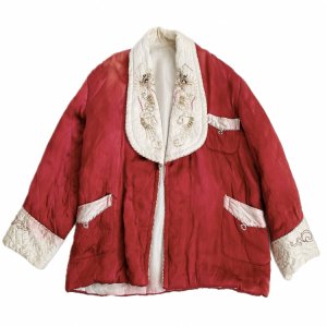 VINTAGE Embroidered satin jacket