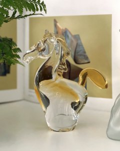 Vintage glass "horse" object