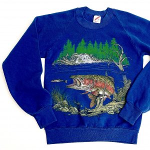 80's VINTAGE Sweatshirts "salmon"
