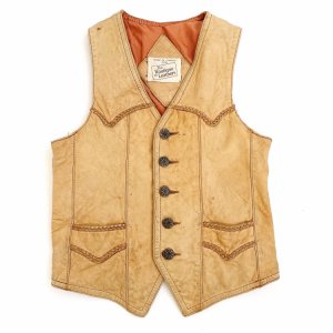 VINTAGE Leather vest "Boutique of Leathers"