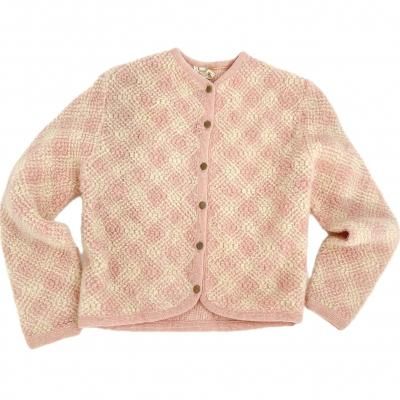 70'S VINTAGE Wool mix knit cardigan "James kenrob"
