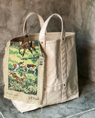 Canvas tote bag "70's Vintage Canvas Fabric"