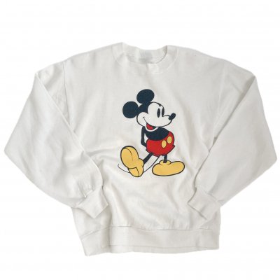 80's VINTAGE Sweatshirts "Mickey Mouse" White color