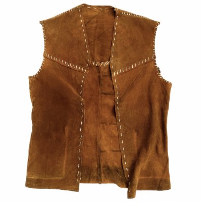 VINTAGE Suede Leather vest "handmade"