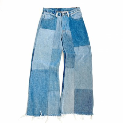 "Levi's" Patchwork Remake Denim Pants / Blue 