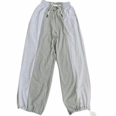 Bicolor jogger wide pants