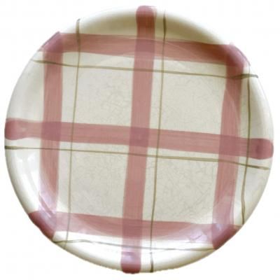 Vintage check dish plate