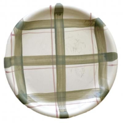 Vintage check dish plate