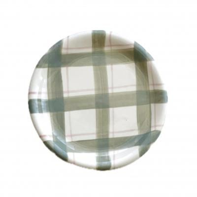 Vintage check dish plate