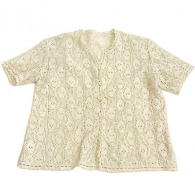 VINTAGE All-lace short-sleeved shirt