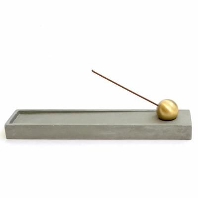 Gold ball incense holder & stand