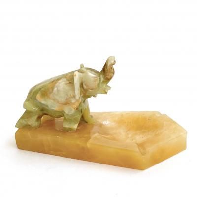 Vintage Marble Ashtray elephant