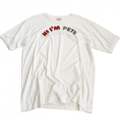 80's VINTAGE Tee "HI I'M PETE"