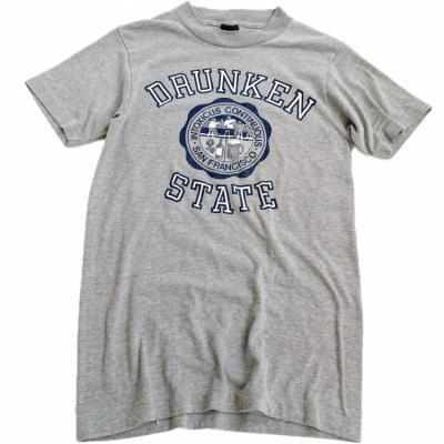 80~90's Vintage Tee "DRUNKEN STATE"
