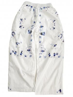 "Upcycle" VINTAGE fabric light easy pants