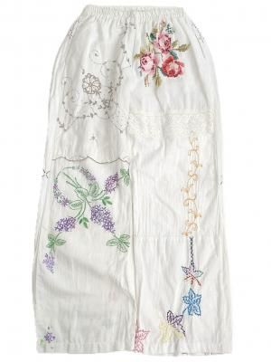 "Upcycle" VINTAGE fabric light easy pants