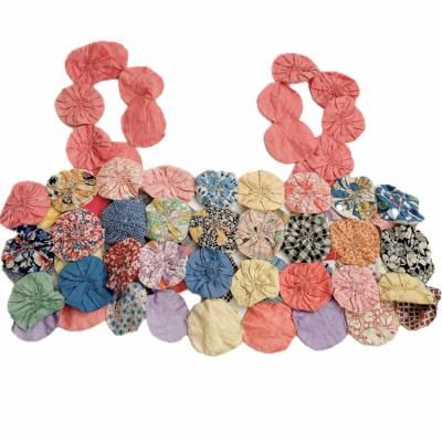 VINTAGE fabric ribbon bustier 
