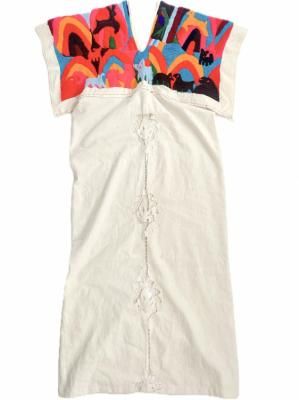 VINTAGE Mexican embroidery & lace design dress