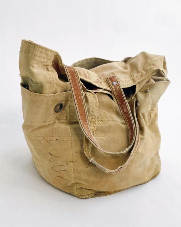 VINTAGE Military fabric remake tote bag - T I C O G / V E R I O