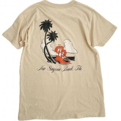80~90's Vintage Tee "BEACH TREAT 27th.st."