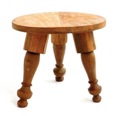 PILLAR WOOD STOOL