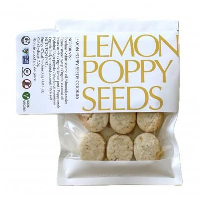 Lemon Poppy-seeds Cookie (Gluten free / Vegan)