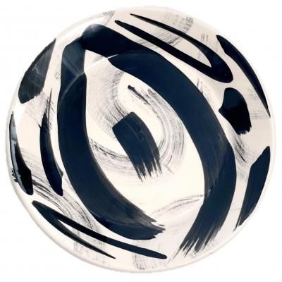 Hand-painted Circle Plate "Slama Pottery"
