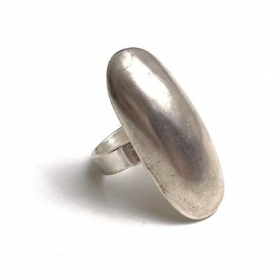 Old Karen silver ring "long"