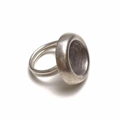 Old Karen silver ring "circle"