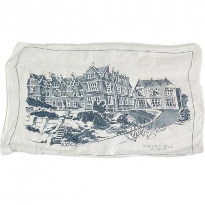 VINTAGE fabric "ST MARY'S HALL"