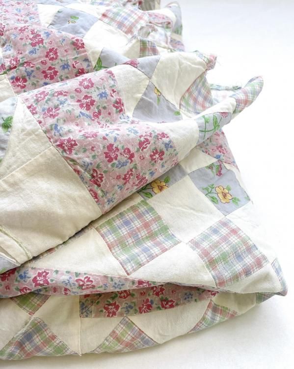 VINTAGE Patch quilt / 260×226cm - T I C O G / V E R I O