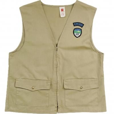 70s Vintage T/C twill Vest "LION APPAREL"