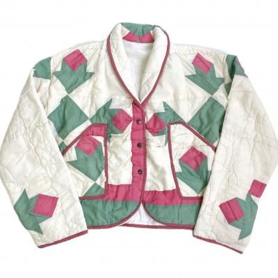 "Upcycle" VINTAGE patchwork fabric jacket