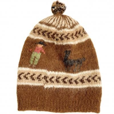 Vintage Mohair pom-pom knit cap
